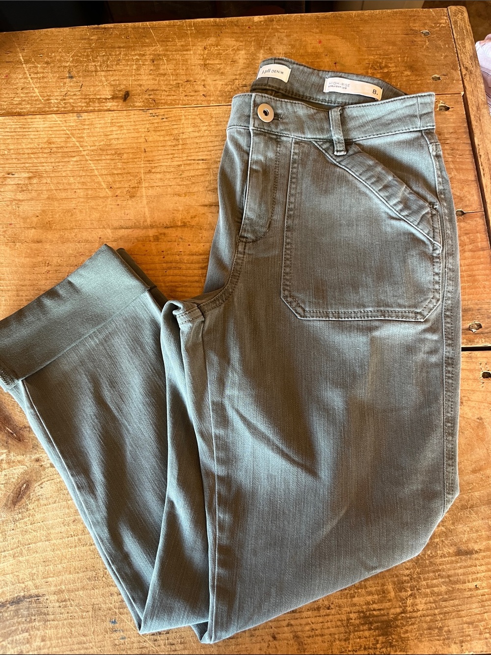 J. Jill Skinny Jeans in Sage Green